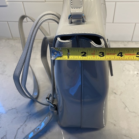 Vinyl Backpack Purse - easy to clean - wipe off with wet rag-9” W x 11” H x 3” D - Picture 10 of 13